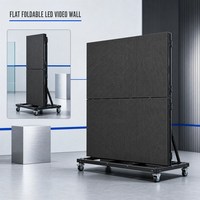 Afficheur LED d'intérieur pliable P2.5 couleur 4K HDR10 avec contrôle intelligent par application cloud, angle de vision de 170° et mise à jour de contenu sans fil