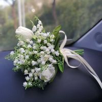 Buket Bunga Pengantin Imitasi Anggrek Tulip Gaya Segar Korea, Laris Manis, Cocok untuk Pemotretan di Alam