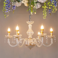 Lustre LED de luxe en acrylique au design moderne pour la décoration intérieure, les villas et les salles de mariage