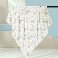 Couverture carrée pour bébé en bambou et élasthanne double couche de qualité supérieure 90*90cm, design doux et durable, couverture d'emmaillotage pour tout-petit de haute qualité