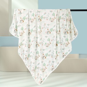 Couverture carrée pour bébé en bambou et élasthanne double couche de qualité supérieure 90*90cm, design doux et durable, couverture d'emmaillotage pour tout-petit de haute qualité - Product Image 1