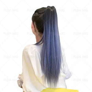 Fujia Coloré Bouclés <span class=keywords><strong>Queue</strong></span> <span class=keywords><strong>De</strong></span> <span class=keywords><strong>Cheval</strong></span> Multi Couleur Dégradé Griffe Clip QueueLongue Bouclée Grande Vague Perruque <span class=keywords><strong>Queue</strong></span> <span class=keywords><strong>De</strong></span> <span class=keywords><strong>Cheval</strong></span> - Product Image 6