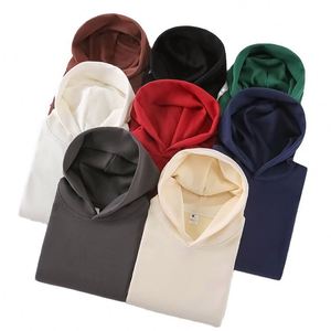 Black Winter Warm Fleece Lined Plain <b>Men's</b> Hoodie 500 Gsm Soft Unisex Oversized High Quality Custom Essentials Hoodie - Product Image 3
