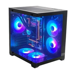 Pcooling, funda de aluminio personalizada para juegos de Pc, placa de adaptación de Torre media para juegos, Atx Micro Atx <span class=keywords><strong>Itx</strong></span>, <span class=keywords><strong>Mini</strong></span> Funda negra para ordenador de escritorio - Product Image 1