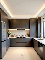 Système de dressing modulaire autoportant, réglable et facile à assembler, gris foncé, pour chambre, salle de sport et villa