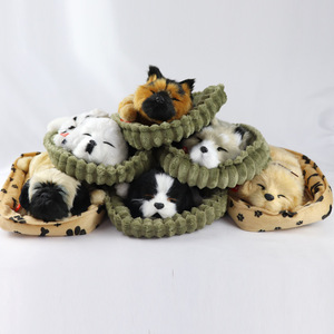 Neuheit Lebensechtes Interaktives Plüschtier Schlafender Atmender Hund Stofftier Heimdekoration Realistische Schnarchende Hundepuppe - Product Image 2