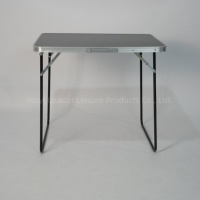 Leader Portable Leg Aluminium Table de table pour petit ordinateur portable Valise à café Camping Pique-nique Table pliante
