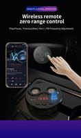 Transmetteur FM pour voiture G63 avec télécommande, appels mains libres, double USB, double allume-cigare, lecteur MP3, chargeur de voiture