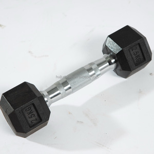 Haltères hexagonaux en acier et caoutchouc de haute qualité d'usine, 2,5 kg à 50 kg, augmentation de 2,5 kg pour les exercices des bras et des jambes - Product Image 4