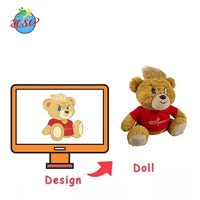 Couleur personnalisée coton renard lapin Lion cerf ours en peluche poupées animaux en peluche Crochet poupée en peluche