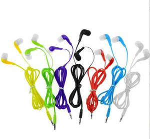 Auricolari MP3 con Filo Piatto, Regalo In-Ear Colorato Premium, Completamente Compatibili con <span class=keywords><strong>Apple</strong></span> e Android - Product Image 1