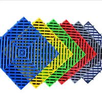 Dalles de sol modulaires emboîtables en PP 1000x600x50mm, type à emboîtement, résistantes à l'humidité, pour entrepôt de déchets et cage