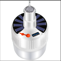 Lanterne de camping et de jardin à LED rechargeable solaire super lumineuse, batterie au lithium, Ra90, 5 modes, éclairage extérieur portable, corps en ABS, IP65