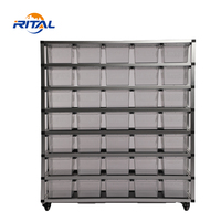Accessoires de reptiles Boîte d'élevage Maison Cage Fournitures Baignoires de reptiles avec support pour Gecko Lézard Serpent Tortue Araignée