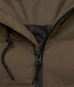 Veste matelassée à capuche marron pour homme, coupe-vent, décontractée, hiver, coupe régulière, rembourrage en duvet, fermeture éclair, couleur unie - Product Image 6