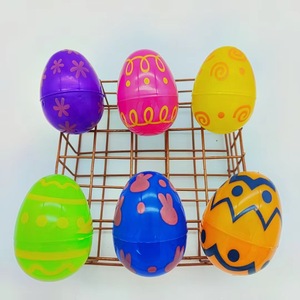 Umweltfreundliches Plastik-Osterei mit Offener Schale Goldene Galvanisierung Kindergartengeschenk für Kinder Neuheit zum Fabrikpreis - Product Image 3