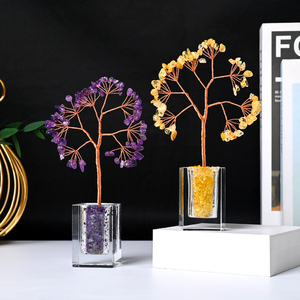 Piedras Curativas Naturales al por Mayor, Gemas, Bases de Jarrones de Agua, Grava, Cristal de Cuarzo, Árbol del Dinero para Feng Shui - Product Image 6