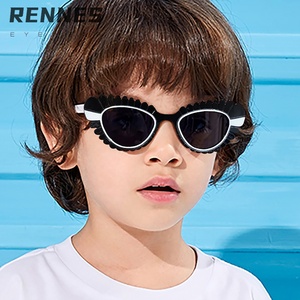 Gafas de Sol <span class=keywords><strong>para</strong></span> niños de alta calidad al por mayor Color Clashing Quirky Cat Eye UV400 <span class=keywords><strong>PC</strong></span> <span class=keywords><strong>para</strong></span> vacaciones al aire libre Ocio Sun Shading - Product Image 2
