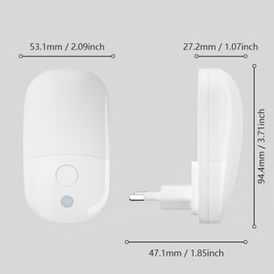 Capsule Shape LED Plug-in Night <b>Light</b> 2700K Warm White EU Plug for <b>Indoor</b> Use - Product Image 2