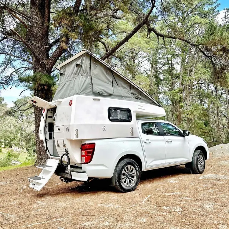 Veículo de recreação leve personalizado com motor rv, trailer de caminhão com cama deslizante, trailer de caminhão 4x4 para venda