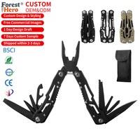 Vente chaude 13 In1 Lame En Acier Inoxydable En Plein Air Survie Sauvetage Pince Camping Multitool Pinces avec Verrouillage De Sécurité