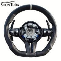 Volant de voiture sport en cuir et fibre de carbone pour BMW F30 F10 F11 F12 F15 F16 F36 F20 F22 F25 F32 F33 F35 M3 M5 F3X X3 535i