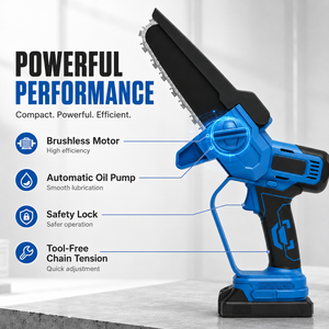 <span class=keywords><strong>Mini</strong></span> <span class=keywords><strong>Motosierra</strong></span> Eléctrica Inalámbrica OEM de 6 Pulgadas y 600W para Podar Árboles, Compatible con Batería <span class=keywords><strong>Makita</strong></span> (Solo Herramienta) - Product Image 3