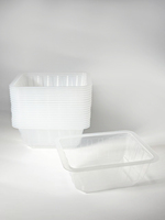 Barquettes en plastique transparent PP+PE de qualité alimentaire, boîtes d'emballage haute transparence pour cornichons, olives, emballage pour supermarchés