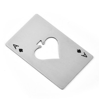 Ouvre-bouteille personnalisé moderne en acier inoxydable, forme carrée/carte, impression par sublimation et sérigraphie noire, pour usage en cuisine