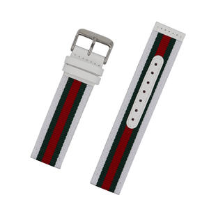 <span class=keywords><strong>Bracelet</strong></span> de montre de luxe en cuir + nylon à dégagement rapide 20MM 22MM pour Samsung pour Galaxy Watch 7 6 5 4 3 Active <span class=keywords><strong>Gear</strong></span> <span class=keywords><strong>S3</strong></span> - Product Image 3