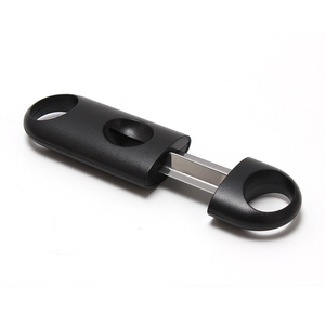 Plastic V Shaped Stainless Steel Blade Cigarette Cutting Sharp Cigar Cutter