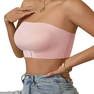 Sujetador Sin Tirantes OEM ODM para Mujer, Sujetador Bandeau Sin Costuras, Sin Tirantes, para Venta al Por Mayor - Product Image 3