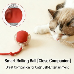 Juguete Interactivo <span class=keywords><strong>para</strong></span> Perros y Gatos, Pelota Rodante Ecológica, Reutilizable y Recargable, <span class=keywords><strong>de</strong></span> EVA, con Rotación <span class=keywords><strong>de</strong></span> 360 Grados - Product Image 2
