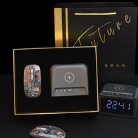 Promoción: Ratón Inalámbrico 2 en 1 Personalizable + Altavoz Bluetooth, Carga Inalámbrica, Práctico Set de Regalo Electrónico de Alta Gama