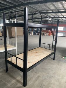 Lit double en acier pas cher, lit superposé en métal pour étudiants, dortoir, auberge - Product Image 5