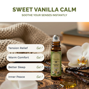 น้ำมันหอมระเหยวานิลลาแบบโรลออน 10 มล. - กลิ่นหอมแบบครีม ช่วยผ่อนคลายอารมณ์ สร้างบรรยากาศอบอุ่น ใช้สำหรับนวด และเป็นเบสสำหรับน้ำหอม - Product Image 4