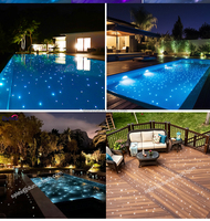 Source de lumière à fibre optique étanche avec système DMX APP Twinkle pour lustre commercial, plafond étoilé de piscine