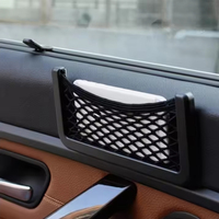 Accessoires automobiles universels, sac de rangement latéral pour siège de voiture, support de téléphone, organisateur de poche, matériau PP noir, 8x20cm