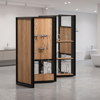 Présentoir autoportant multi-panneaux sur mesure pour robinets, présentoir métallique pour salle d'exposition d'articles sanitaires, étagère de présentation de douches