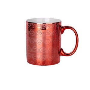 แก้วเซรามิก 350 มล. ชุบทอง ดีไซน์หรูหราทันสมัย สำหรับกาแฟ นม อาหารเช้า ของขวัญ - Product Image 3