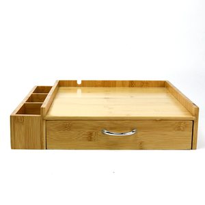 Bamboo 36 K-Cup Single Serve <strong>Coffee</strong> <strong>Pod</strong> <strong>Drawer</strong> with Side Condiment Caddy Organizer - Product Image 4