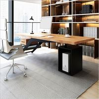 Bureau de direction moderne en bois, design moderne, table de bureau