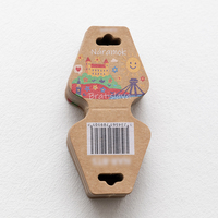 Etiquetas Plegables de Papel Kraft Ecológicas con Código de Barras y Logotipo Personalizado para Joyería de Alta Calidad, Regalos y Manualidades
