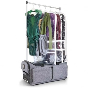 Free sample Travel <b>Bag</b> with Convenient Garment Rack and Lightweight Costume <b>Rolling</b> Garment <b>Duffle</b> Made of Polyester - Product Image 3