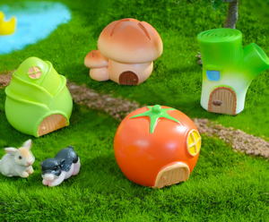 Accesorios para Jardín Zen <span class=keywords><strong>de</strong></span> Hadas, Casa <span class=keywords><strong>de</strong></span> Jardín en Miniatura, Vegetales, Cebolla Verde, Ajo, Champiñones, Coliflor, Tomate, Casa 3D, Pueblo, Castillo en Miniatura - Product Image 5