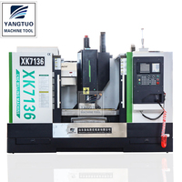 Fraiseuse CNC universelle à tourelle verticale XK7136, commande Fanuc, broche simple 3HP, robuste, capacité 16 outils BT40-120