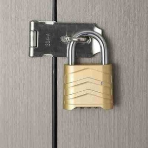 Candado de combinación de aleación de aluminio, rectangular, con doble palanca de bloqueo, IP65, resistente al agua, para puertas de armarios de gimnasios y almacenes - Product Image 1