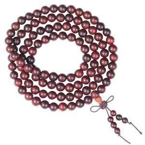 African Rosewood Prayer Beads 108 Beads Round Unisex <b>Bracelet</b> Ethnic Style Religious Ceremony Jewelry - Product Image 5