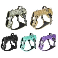 Harnais de poitrail tactique multifonctionnel en nylon anti-explosion pour chiens de taille moyenne et grande, idéal pour l'extérieur et la traction transfrontalière