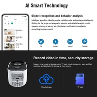 Mini caméra Tuya, système d'alarme de sécurité, caméra extérieure sans fil PTZ avec panneau solaire, vision nocturne, détection PIR, surveillance intelligente